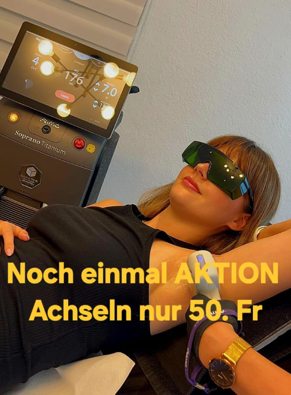 AKTION Achseln nur 50. Fr